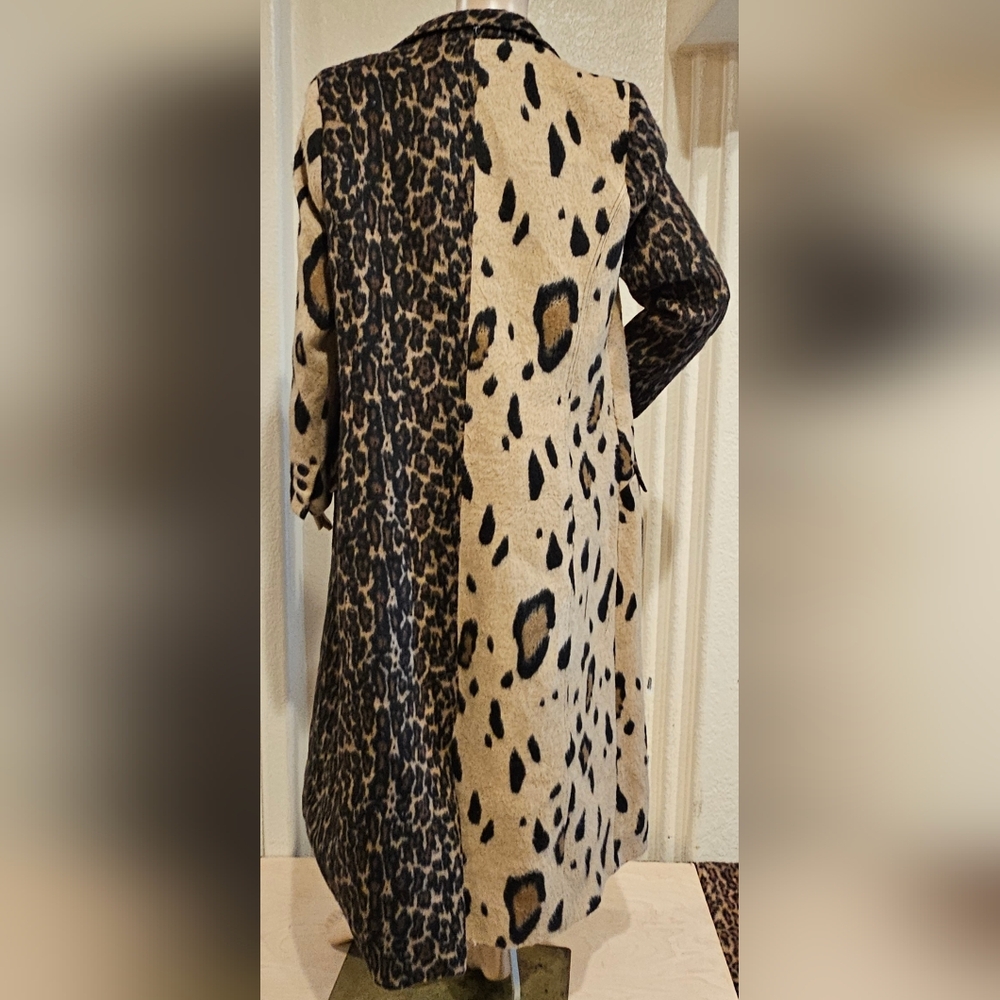 Leopard Print Long Coat - Picture 5 of 9